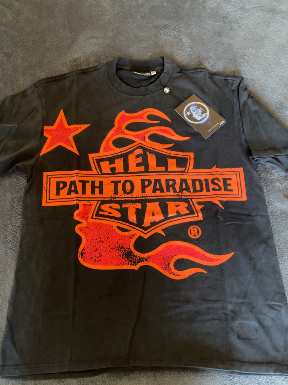 Path to Paradise Graphic Tee - Black & Orange